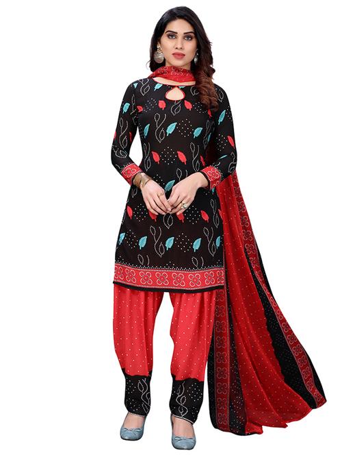 crepe black kurta salwar set - 19594013 - Very Small Image - 1