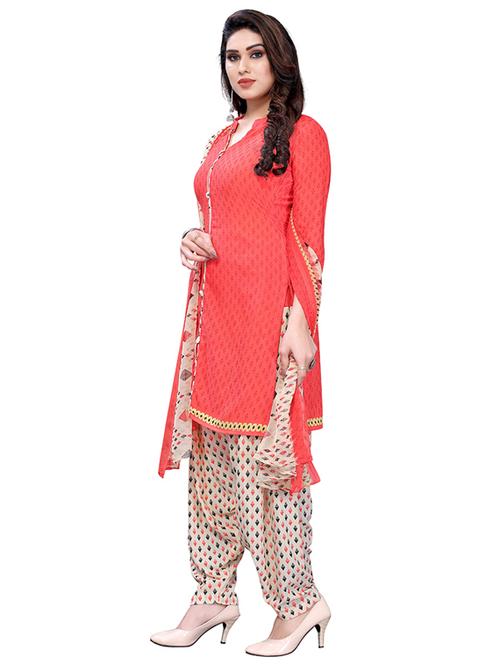 crepe pink kurta salwar set - 19594018 - Very Small Image - 1