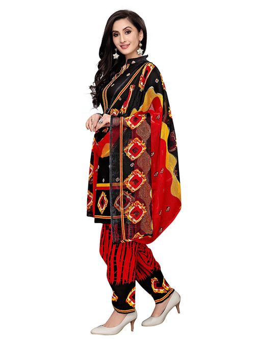 crepe black kurta salwar set - 19594038 - Very Small Image - 1