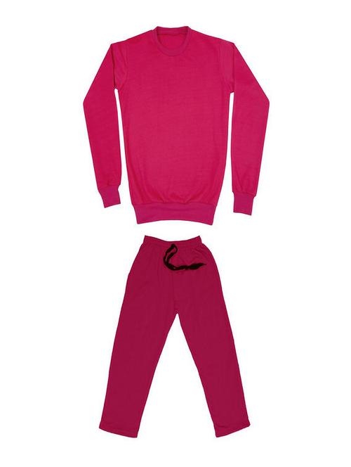 pink solid full length twin sets - 19594301 - Very Small Image - 1
