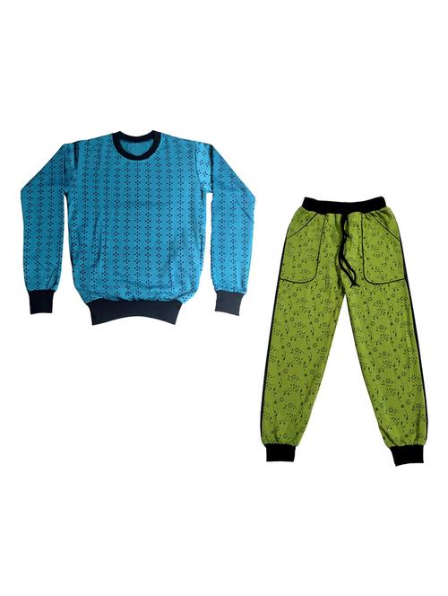 boys round neck printed full length sets - 19594391 - Very Small Image - 1