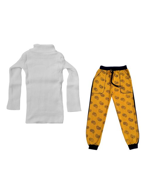boys printed high neck full length set - 19594482 - Very Small Image - 1