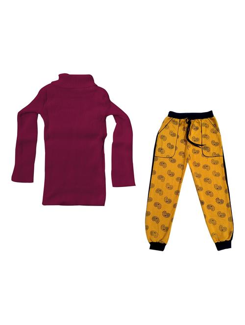 boys printed high neck full length set - 19594490 - Very Small Image - 1