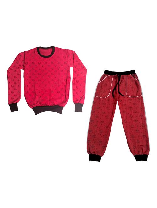 boys printed round neck full length set - 19594504 - Very Small Image - 1