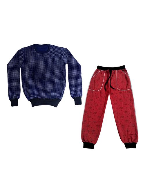 boys printed round neck full length set - 19594505 - Very Small Image - 1