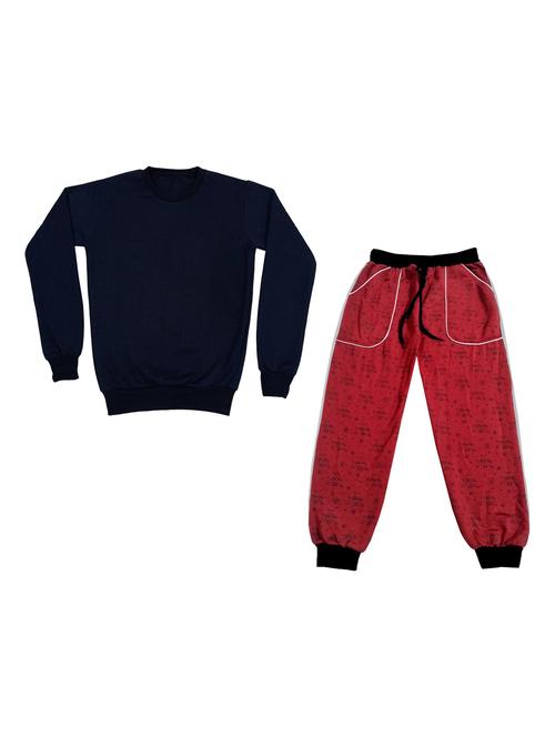 boys printed round neck full length set - 19594510 - Very Small Image - 1