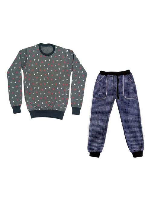 boys printed round neck full length set - 19594524 - Very Small Image - 1