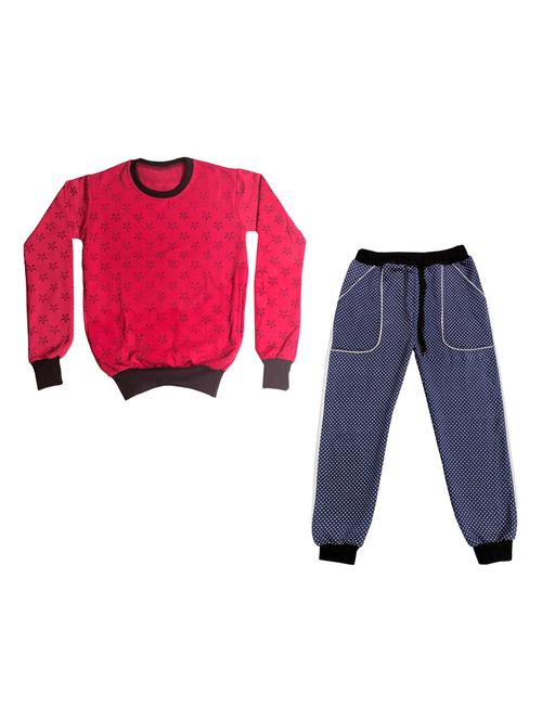 boys printed round neck full length set - 19594534 - Very Small Image - 1
