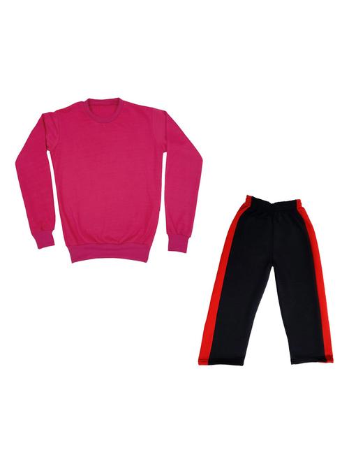boys solid round neck full length set - 19594626 - Very Small Image - 1