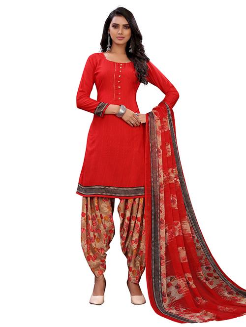 printed unstitched suit set - 19595130 - Very Small Image - 1