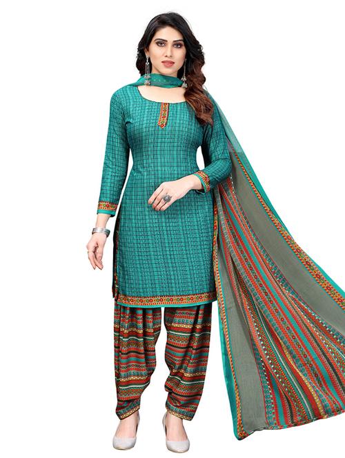 printed unstitched suit set - 19595409 - Very Small Image - 1