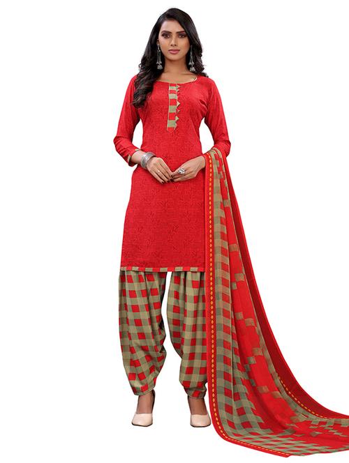 printed unstitched suit set - 19595469 - Very Small Image - 1