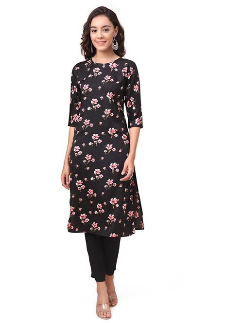 round neck straight kurta - 19595635 - Very Small Image - 1