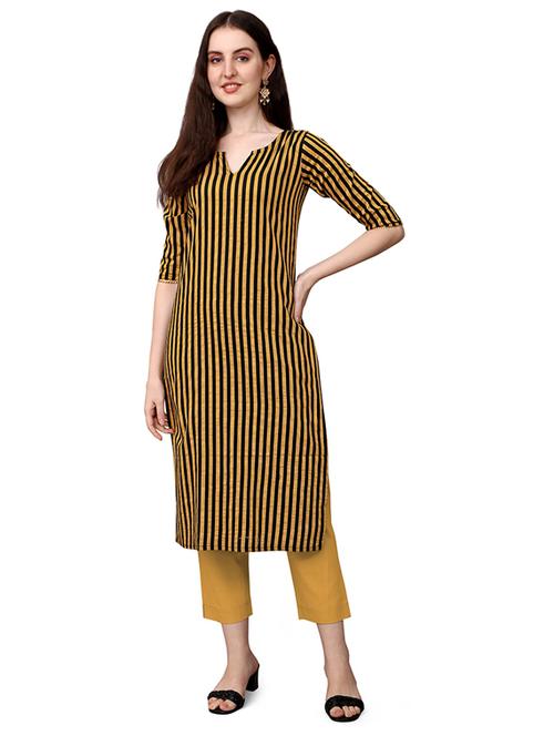 notch neck straight kurta - 19595665 - Very Small Image - 1