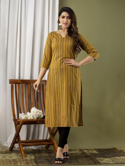 notch neck straight kurta - 19595678 - Very Small Image - 1
