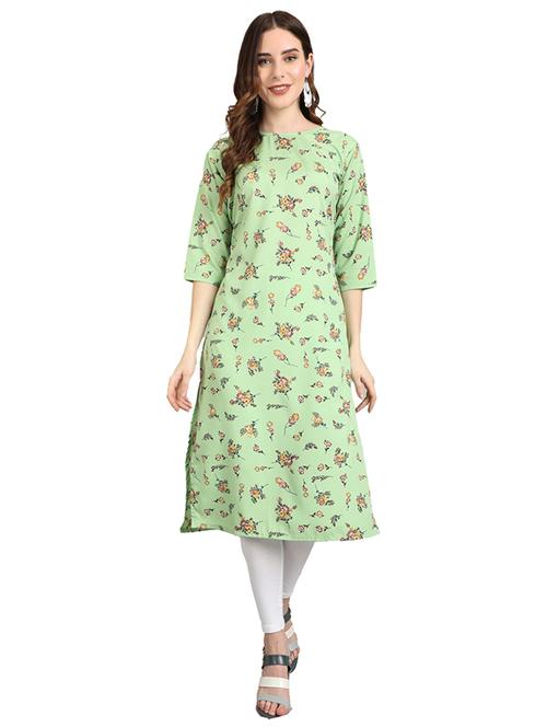 round neck straight kurta - 19595695 - Very Small Image - 1