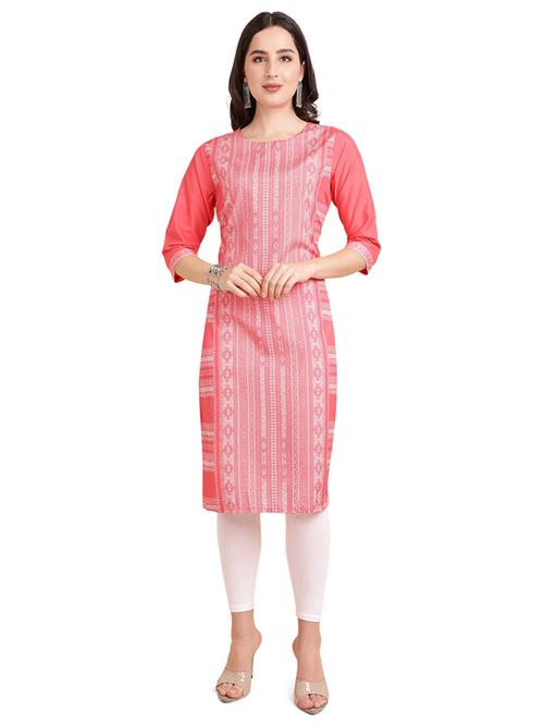 round neck straight kurta - 19595702 - Very Small Image - 1