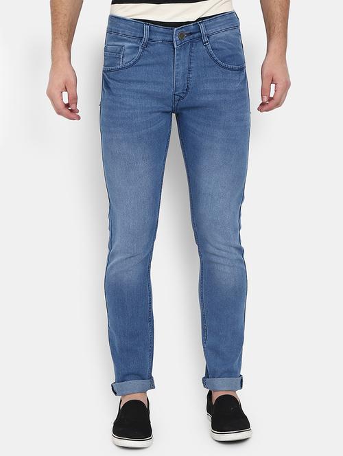 light blue washed denim jeans - 19596414 - Very Small Image - 1