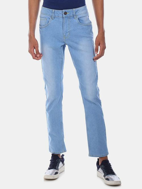 men solid mid rise jeans - 19596625 - Very Small Image - 1