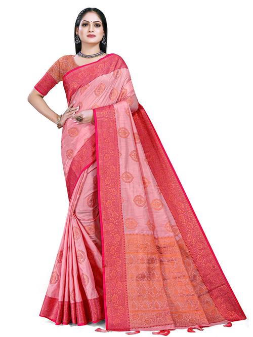 dupion woven saree with blouse - 19596922 - Very Small Image - 1