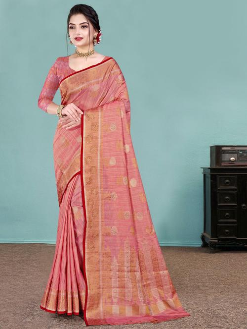 self design woven saree - 19597656 - Very Small Image - 1