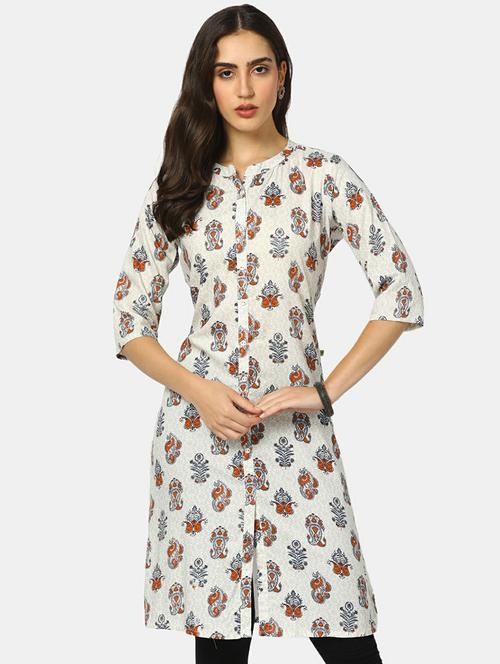 women's front slit kurta - 19598062 - Very Small Image - 1