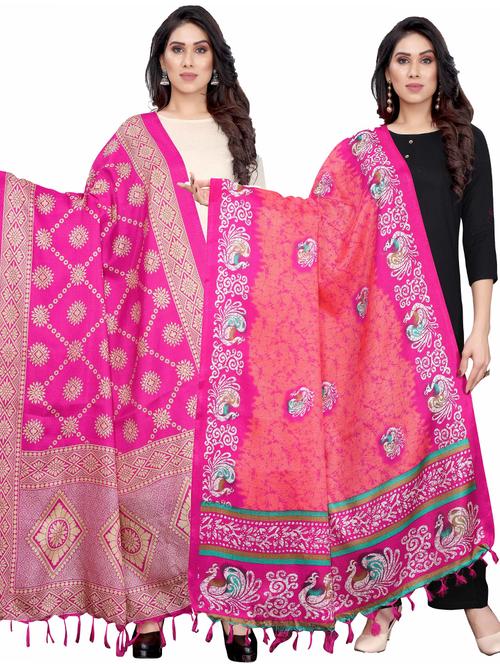 pack of 2 dupatta combo - 19598808 - Very Small Image - 1