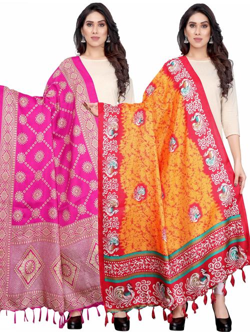 pack of 2 dupatta combo - 19598809 - Very Small Image - 1