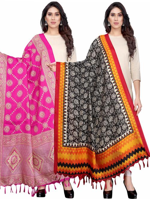 pack of 2 dupatta combo - 19598814 - Very Small Image - 1