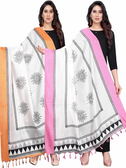 pack of 2 dupatta combo - 19598833 - Very Small Image - 1