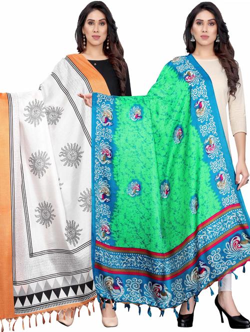 pack of 2 dupatta combo - 19598838 - Very Small Image - 1