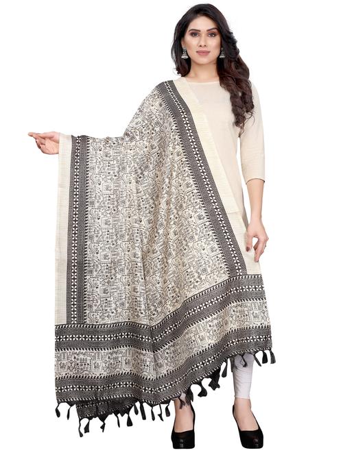 self design printed dupatta - 19598930 - Very Small Image - 1