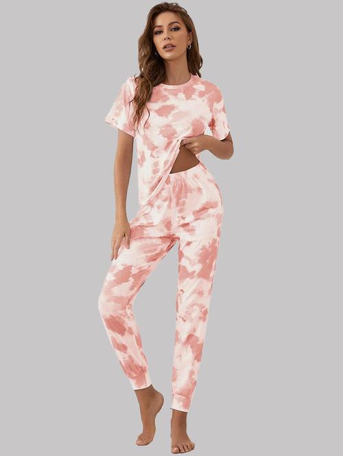 galaxy print pyjama set nightwear set - 19599014 - Very Small Image - 1