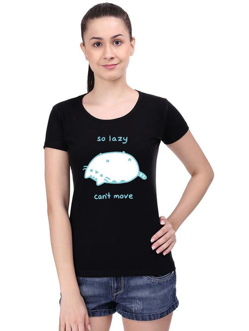 black cotton blend regular tshirt - 19599452 - Very Small Image - 1