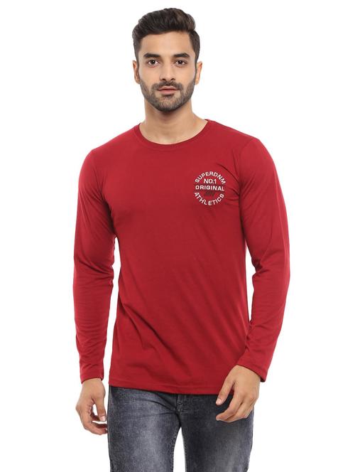 red solid regular t-shirt - 19600471 - Very Small Image - 1