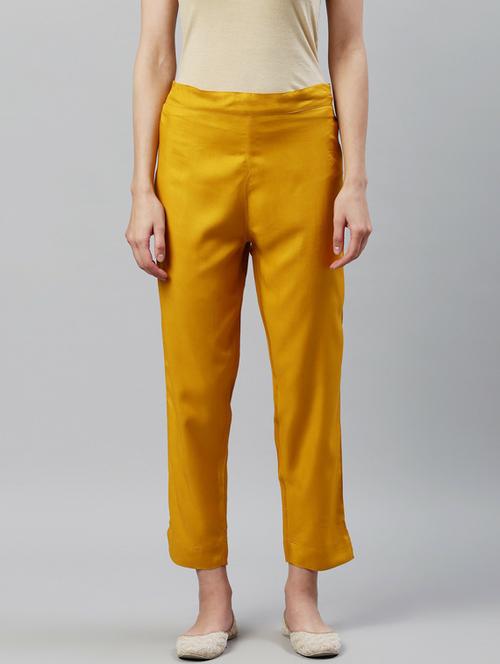 women solid cigarette pant - 19600484 - Very Small Image - 1
