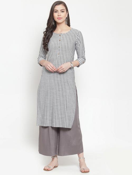 women's straight kurta - 19600993 - Very Small Image - 1