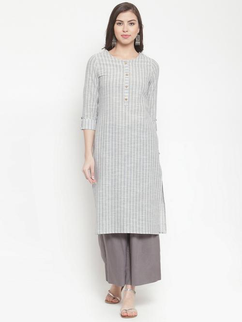 mandarin collar straight kurta - 19600998 - Very Small Image - 1