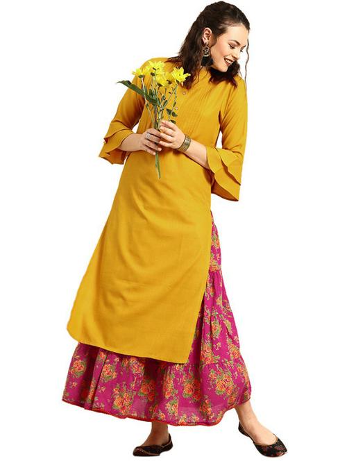 mandarin collar straight kurta - 19601106 - Very Small Image - 1