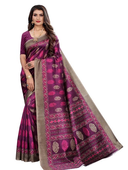 art silk woven saree - 19602561 - Very Small Image - 1