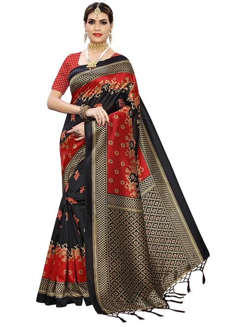 art silk mysore saree with blouse - 19602568 - Very Small Image - 1