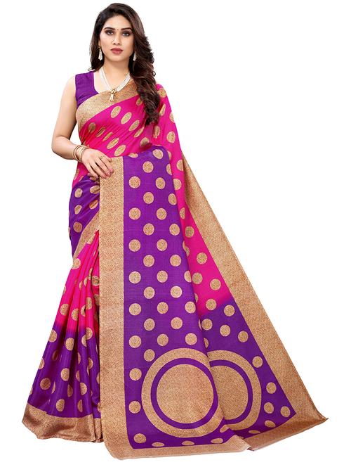 art silk bhagalpuri saree - 19602585 - Very Small Image - 1