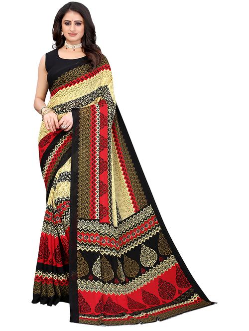 georgette woven saree with blouse - 19602897 - Very Small Image - 1