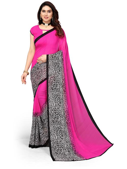 georgette woven saree - 19602918 - Very Small Image - 1