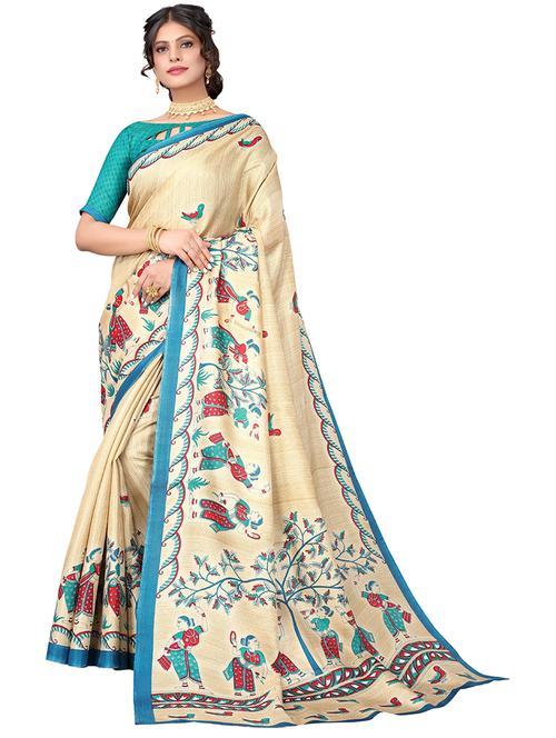 art silk woven saree - 19602925 - Very Small Image - 1