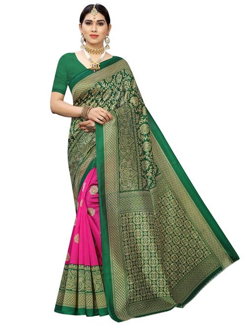 ditsy floral venkatagiri saree with blouse - 19603139 - Very Small Image - 1