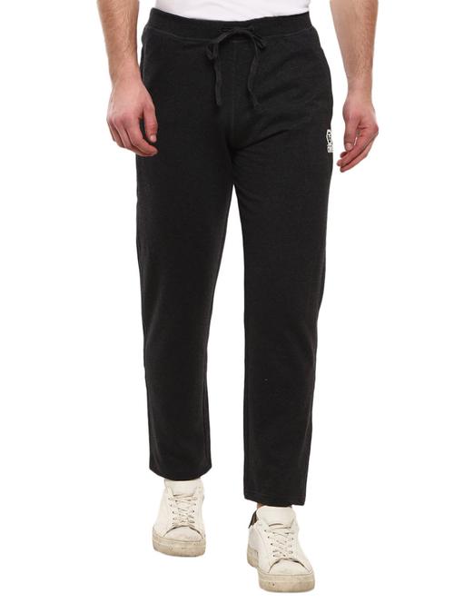 grey solid casual track pant - 19604155 - Very Small Image - 1