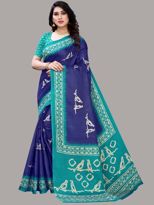 self design printed saree - 19604551 - Very Small Image - 1