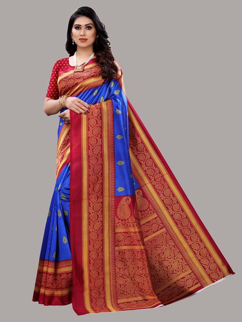 printed pochampalli saree - 19604554 - Very Small Image - 1