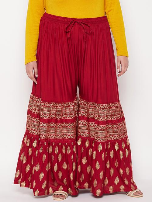 red foil printed sharara - 19606469 - Very Small Image - 1